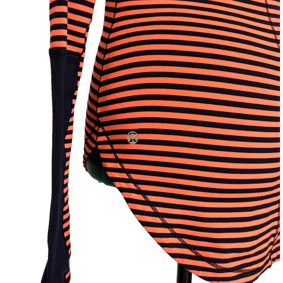 Lululemon Women First Base LS *Reflective Size 6 Long Sleeve Inkwell Light Flare - Picture 5 of 7